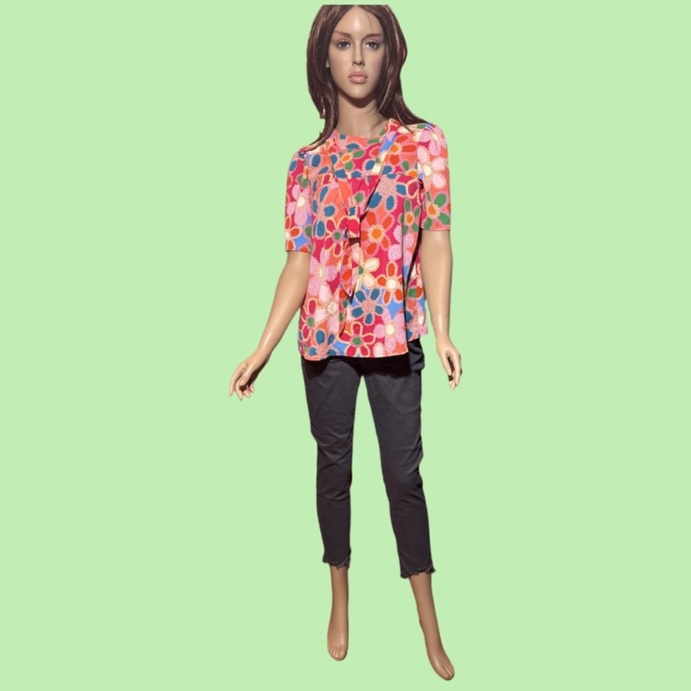 Colorful Floral Women's Blouse